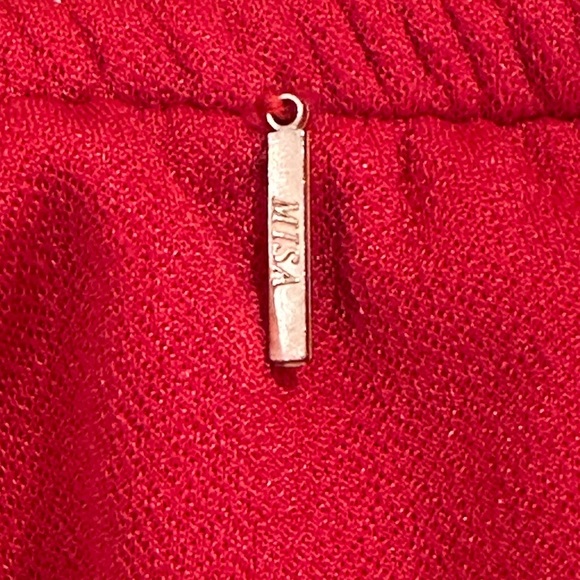 Misa Los Angeles Corcica Ruffle Bodysuit Off Shoulder Red XS Coquette Girly - Picture 6 of 11